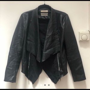 Vintage leather and suede moto